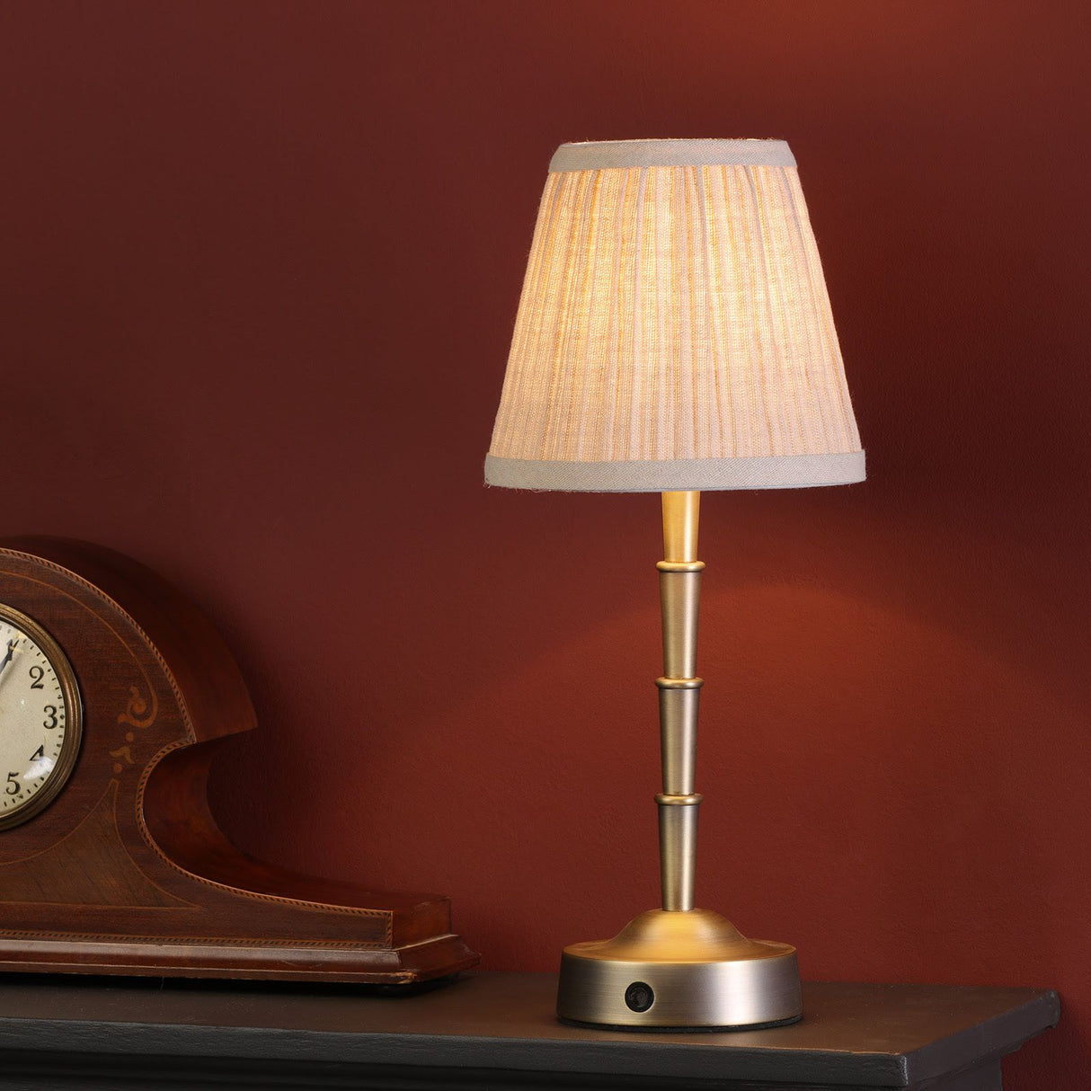 Didina Natural Linen Tapered Drum Shade 15cm 15cm