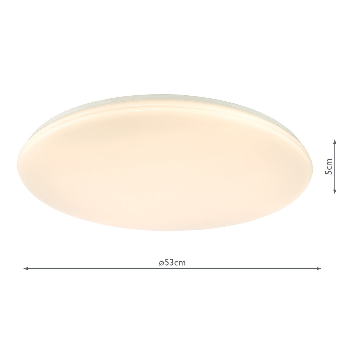 Duena Flush White Frosted Acrylic LED
