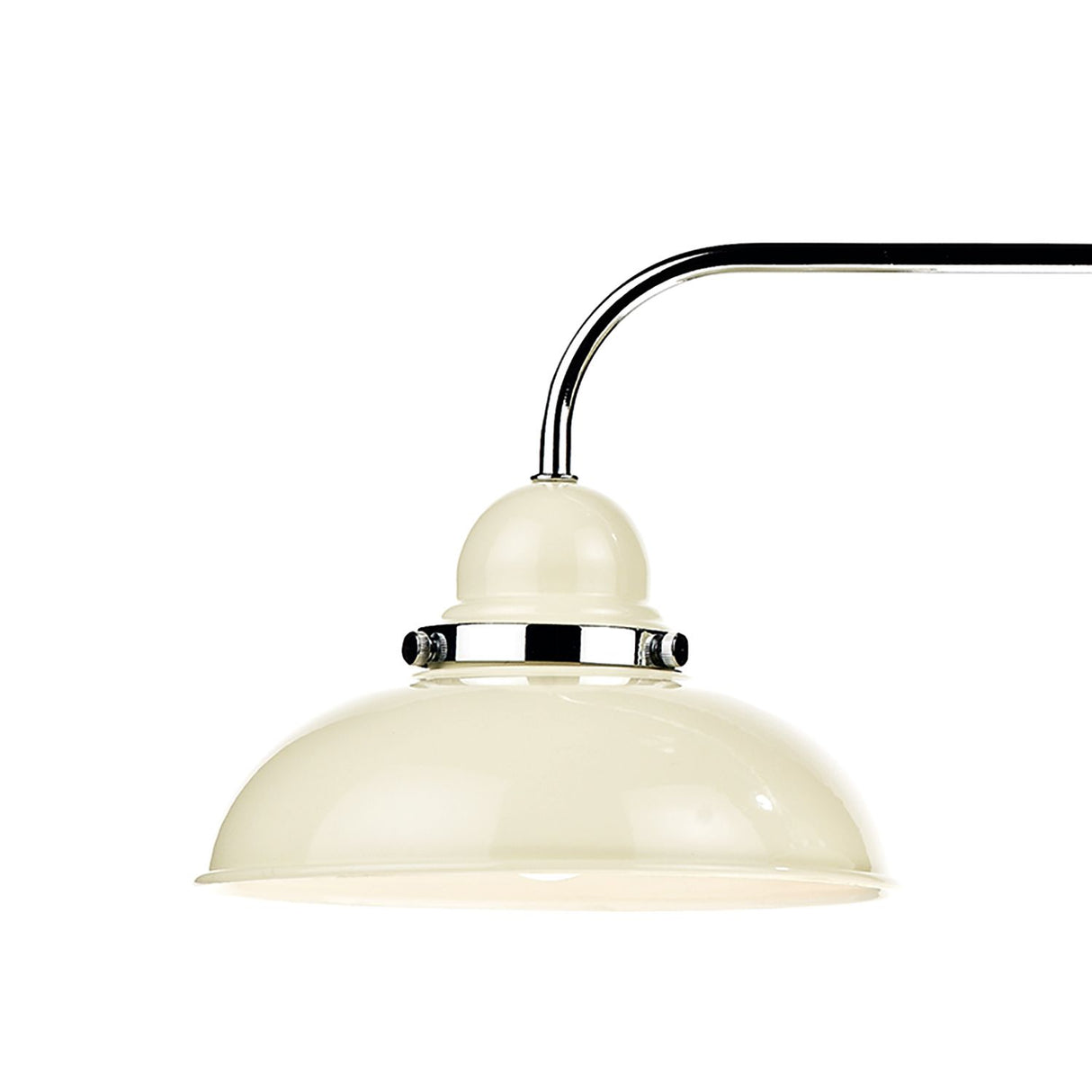 Cream and Chrome Trio Bar Pendant Light