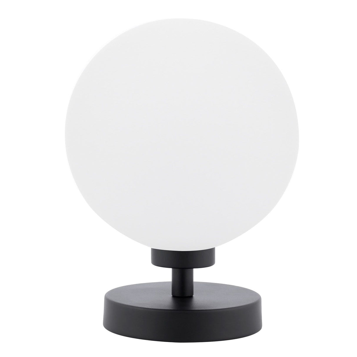 Esben Touch Table Lamp Matt Black With Opal Glass