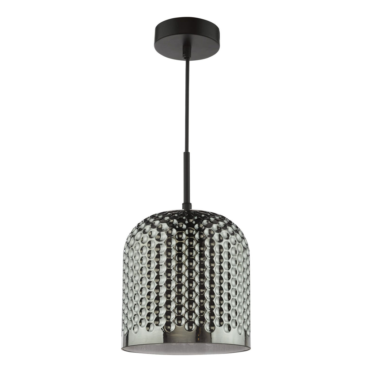 Esila Pendant Matt Black and Smoked Glass