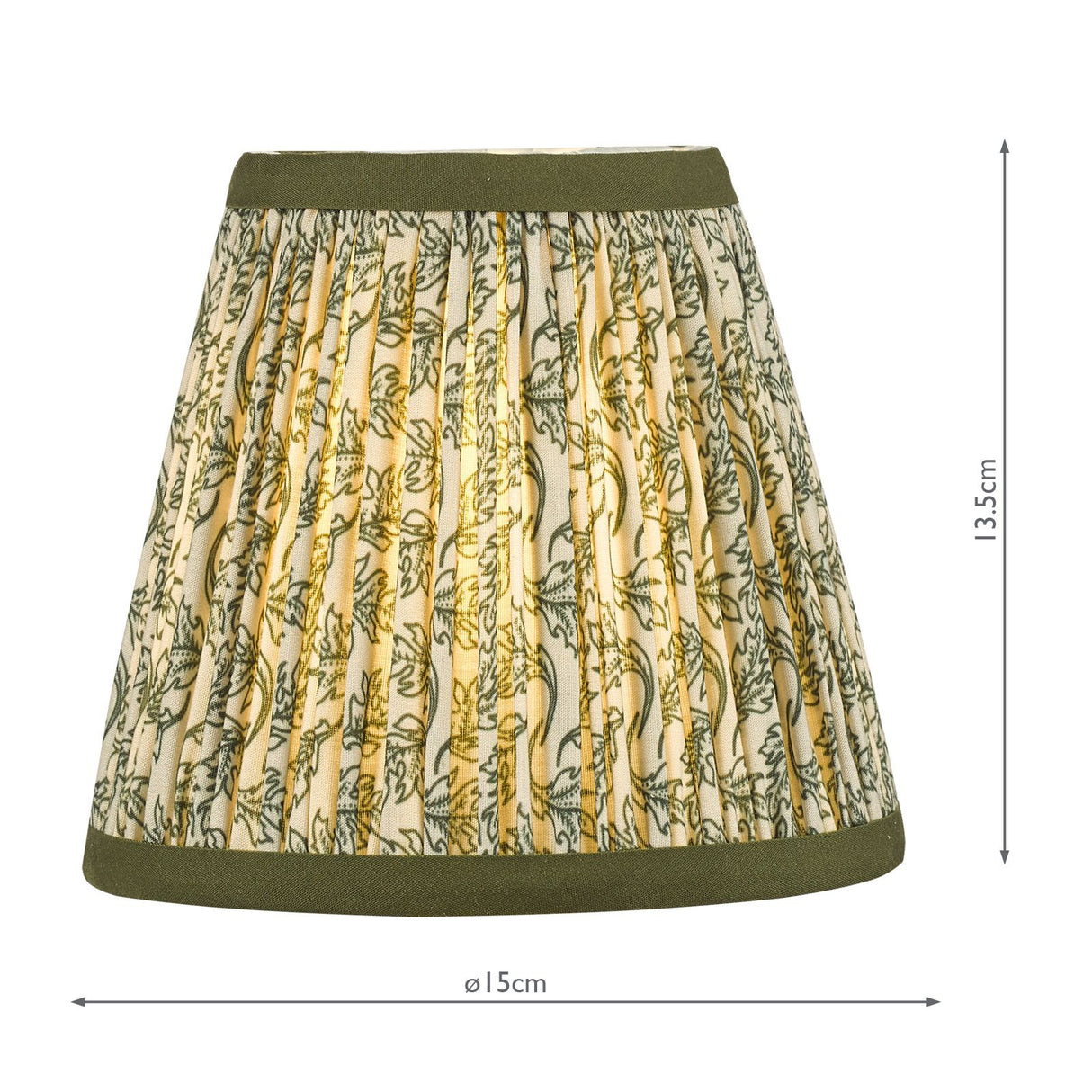 Esther Green Cotton Empire Shade 15cm 15cm