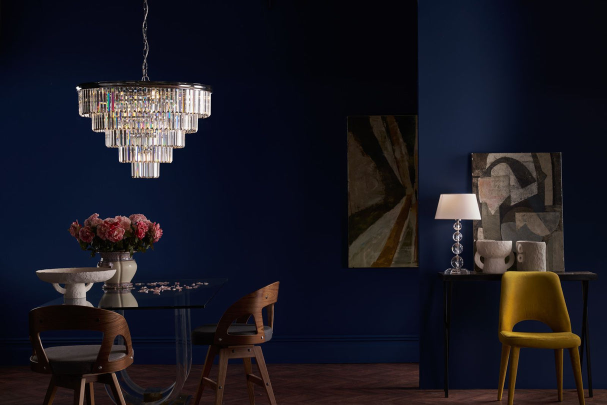 Eulalia 12 Light Chandelier Polished Chrome Crystal