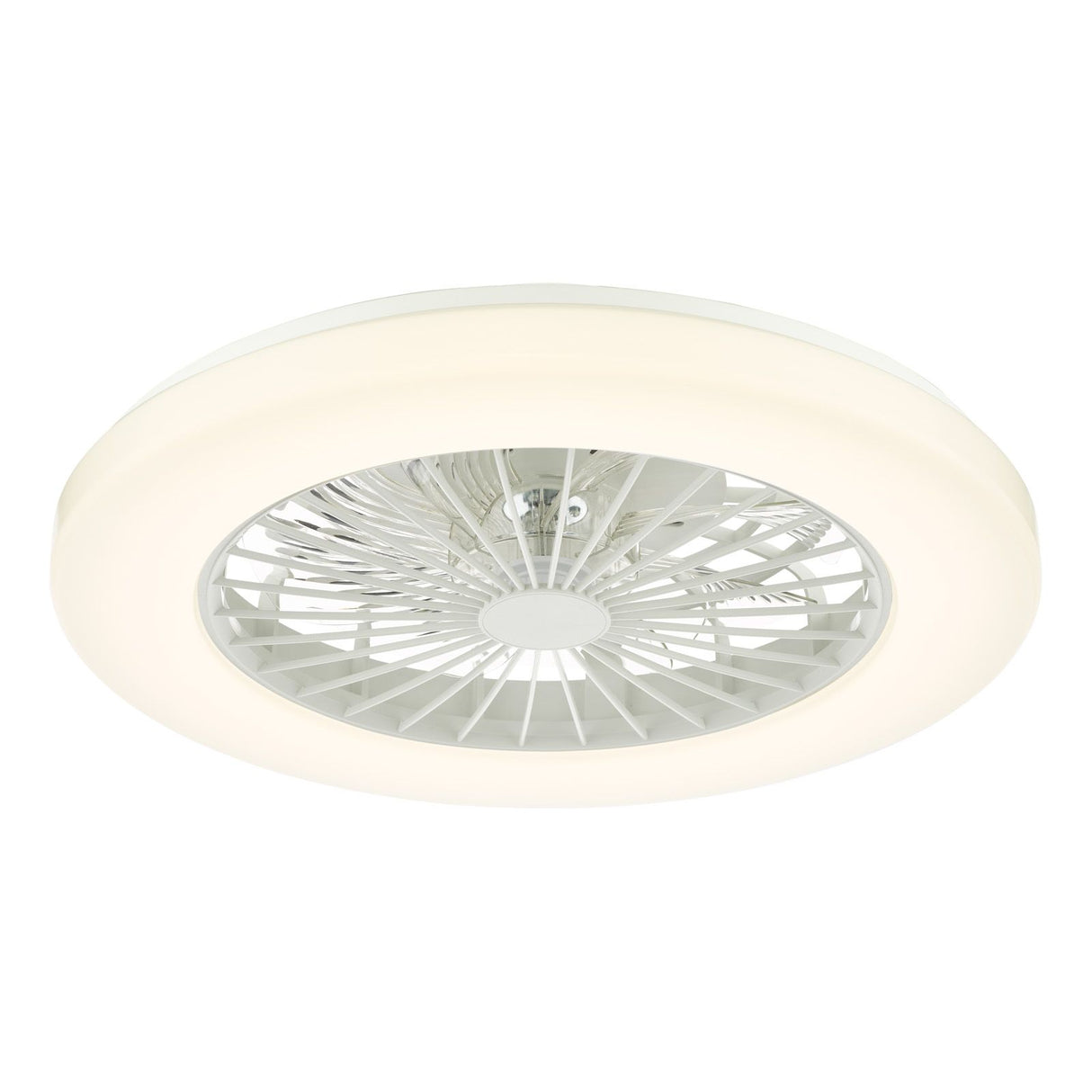 Fan Flush White Fitting Only LED