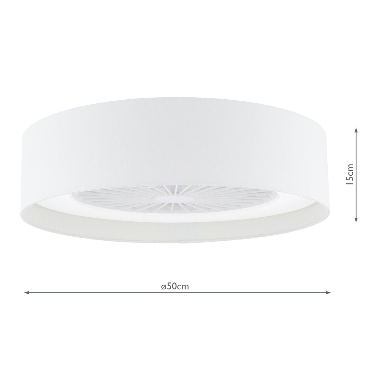 Fan Flush White LED