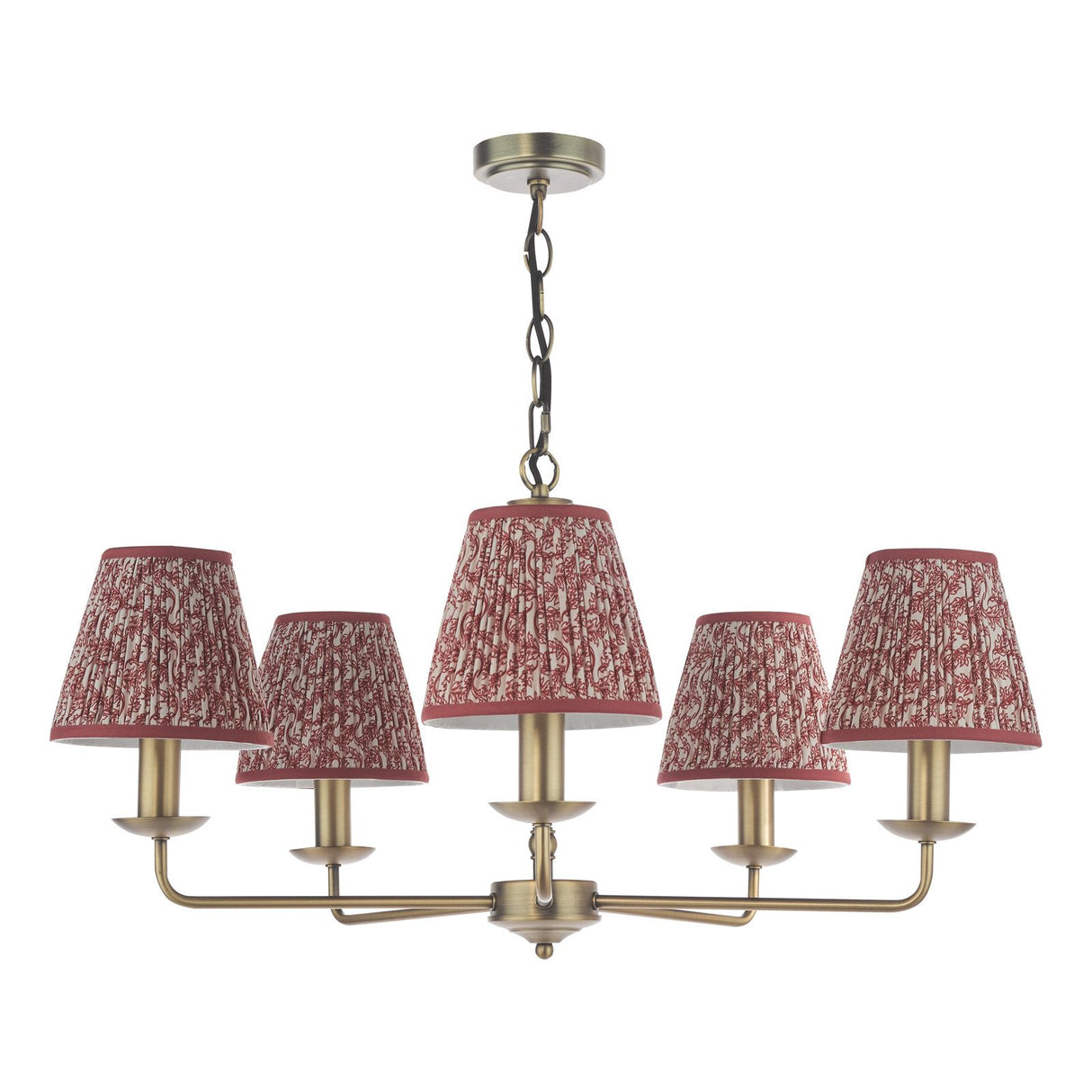 Favian 5 Light Pendant Matt Bronze With Shade