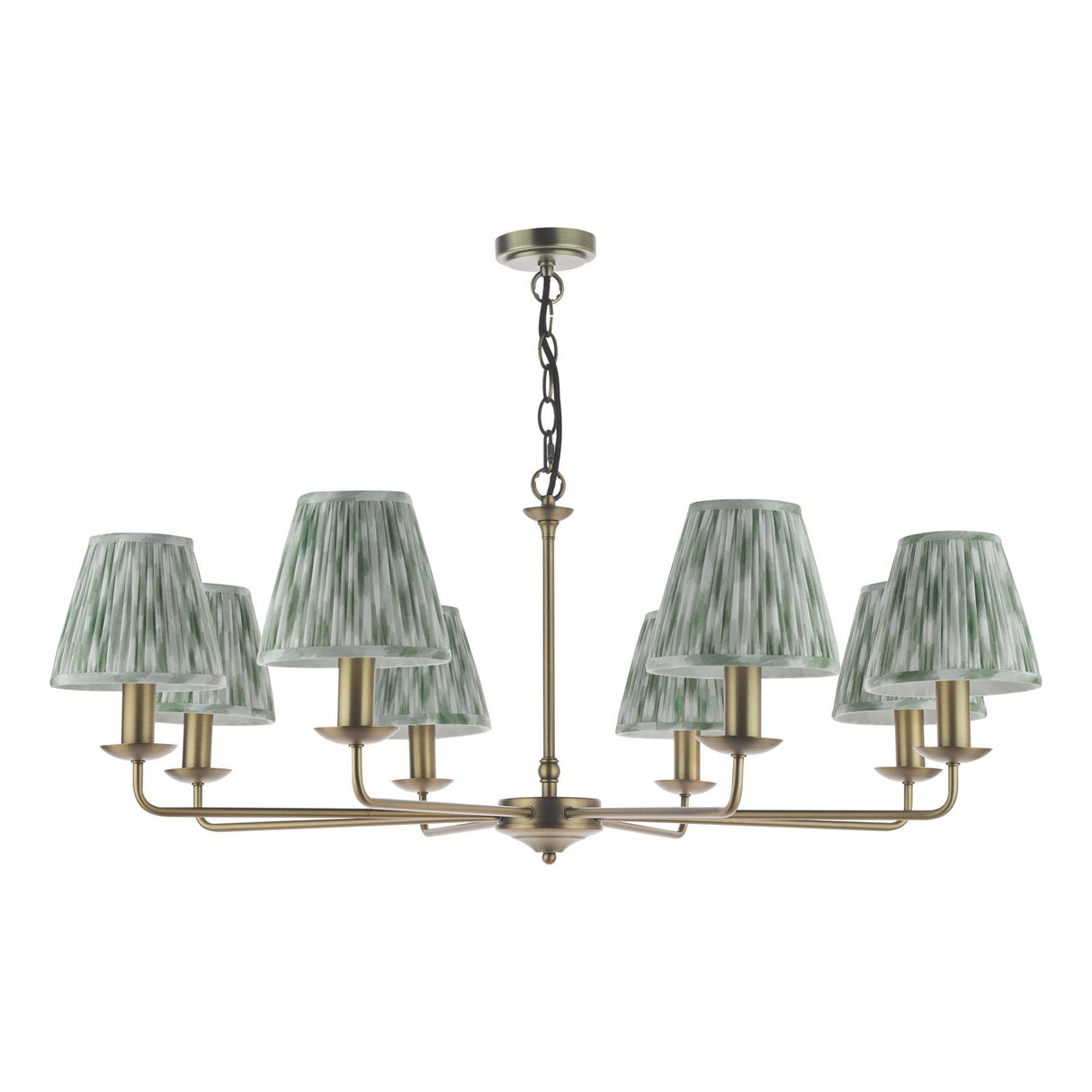 Favian 8 Light Pendant Matt Bronze With Shade