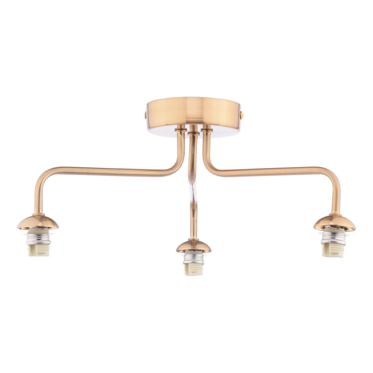 Feya 3 Light Semi-Flush Antique Bronze Fitting Only