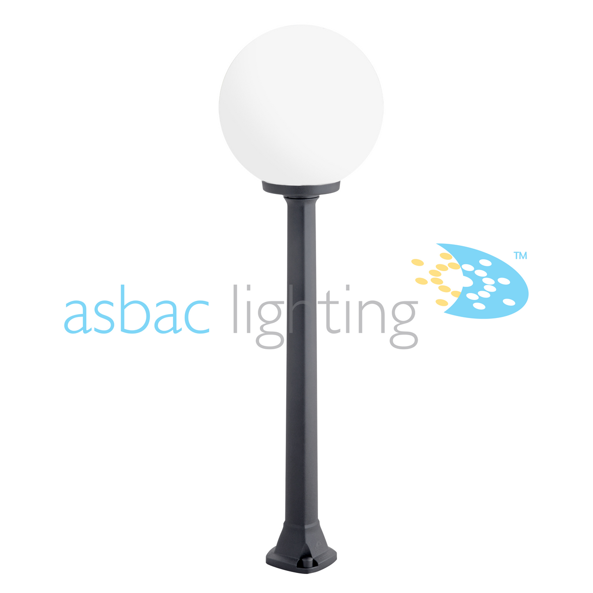 Globe 300 Modern Giaffa E27 (No Lamp), Post Globe, Black/Opal