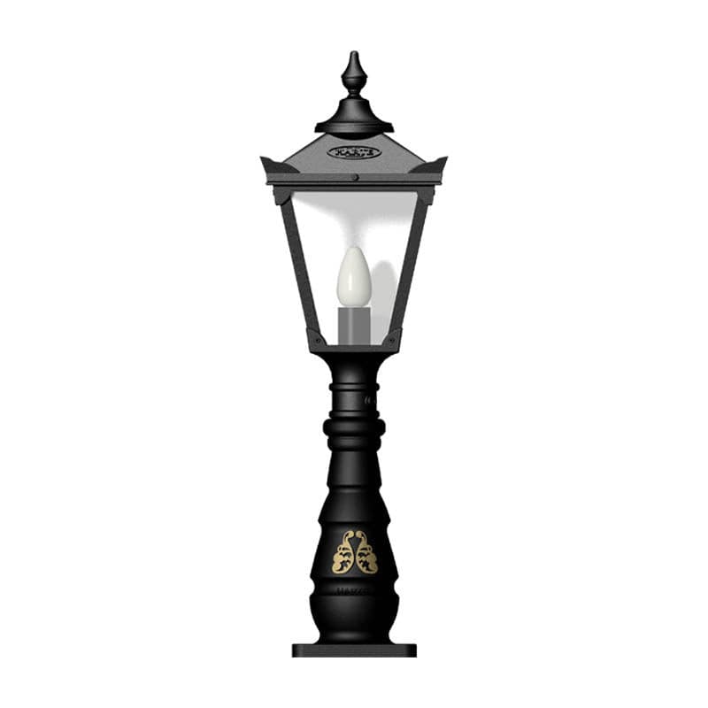 Victorian traditional cast iron pedestal light 1.1m (H008)