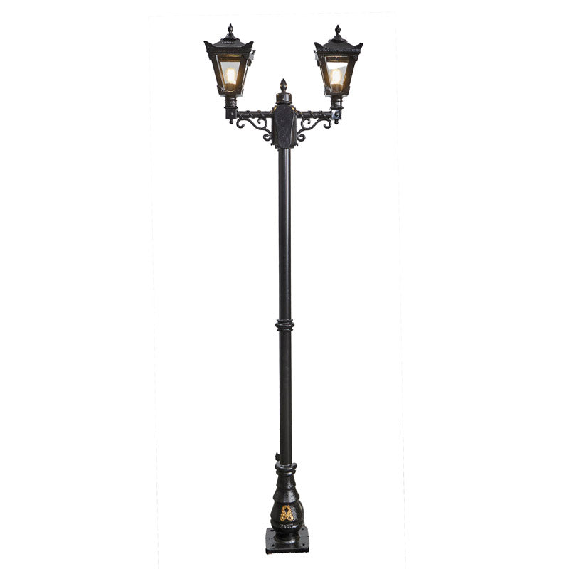 Victorian style medium double headed lamp post 2.47m (H036)