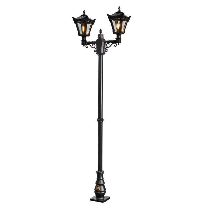 Victorian style medium double headed lamp post 2.47m (H036)