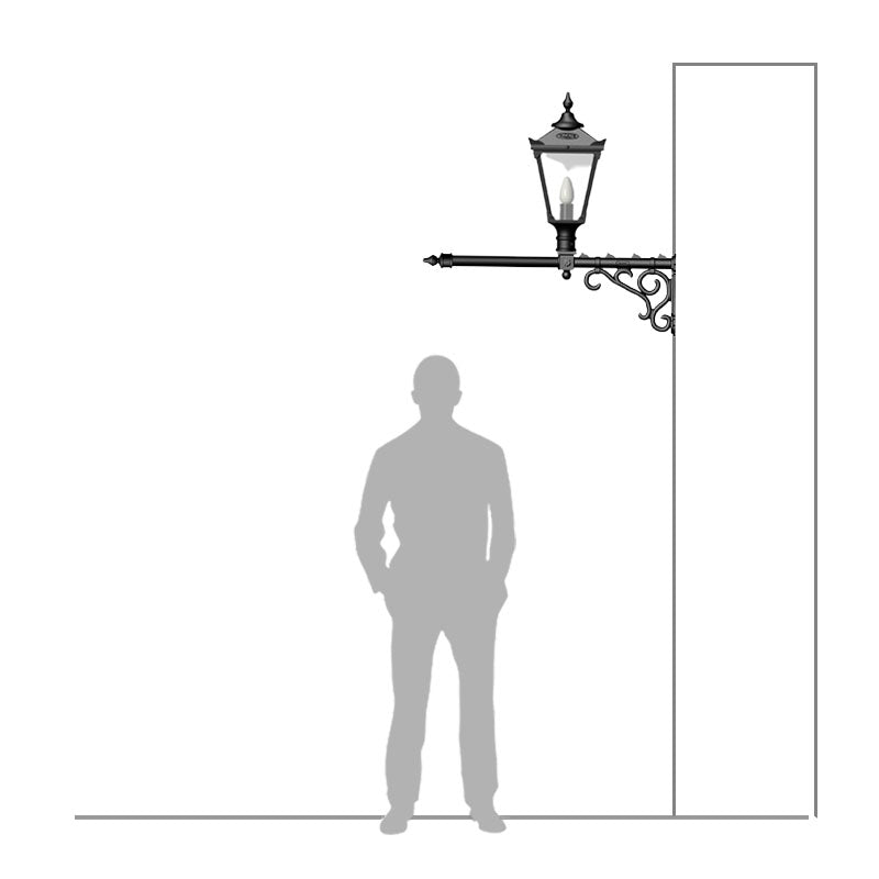 Victorian wall light with extension 0.97m (H042)