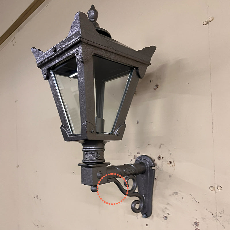 Victorian traditional wall light in grey display stock (H043)
