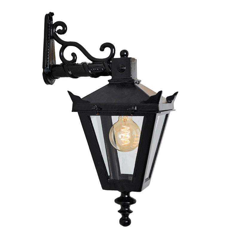 Victorian traditional cast iron downturned wall light 0.48m (H046)