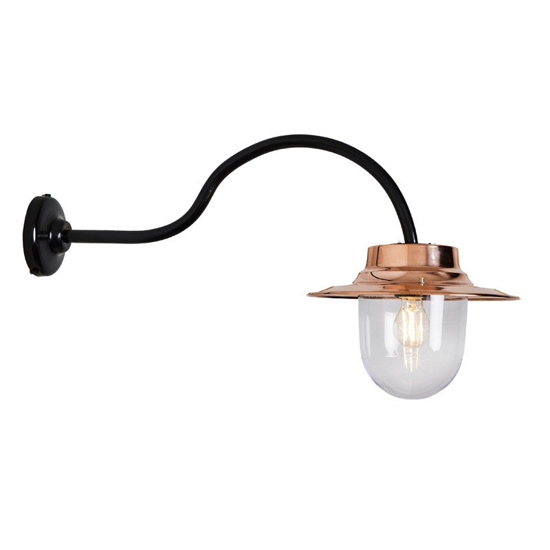 Copper farmyard wall light 0.49m (H066C)