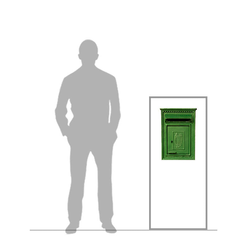 Traditional Irish Post in pearl green for A4 sized letters (H114)