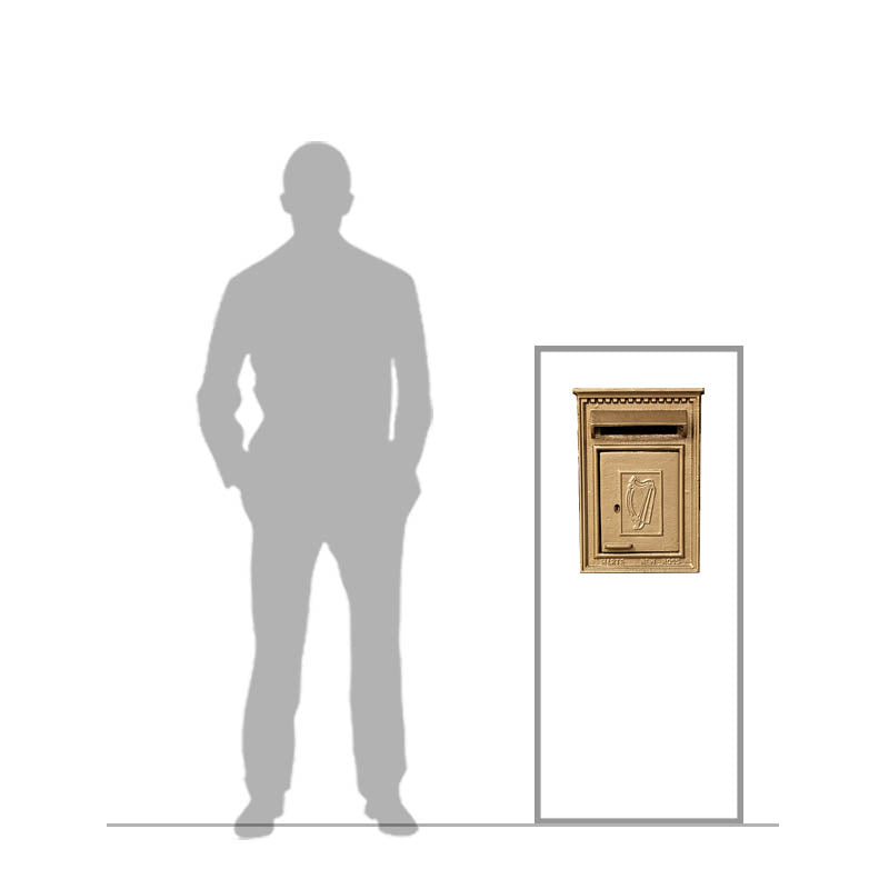 Traditional Irish Post in pearl grey for A4 sized letters (H114)