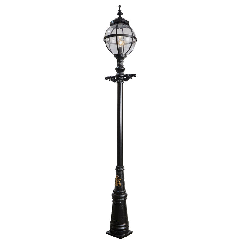 Victorian globe lamp post in cast iron 3.6m (H201)