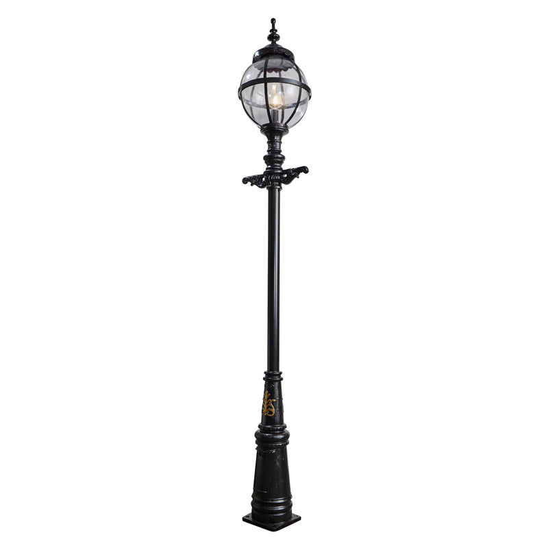 Victorian globe lamp post in cast iron 3.6m (H201)