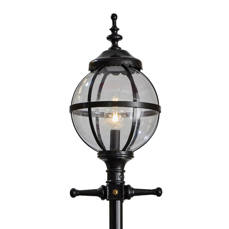 Victorian globe lamp post in cast iron 3.28m (H202)