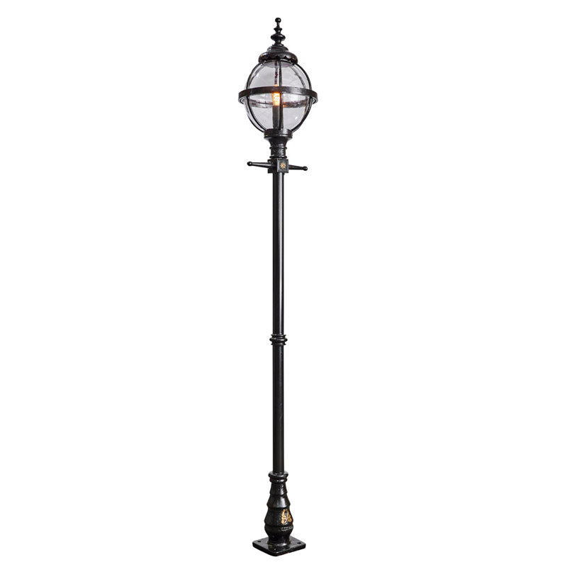 Victorian globe lamp post in cast iron 2.7m (H206)