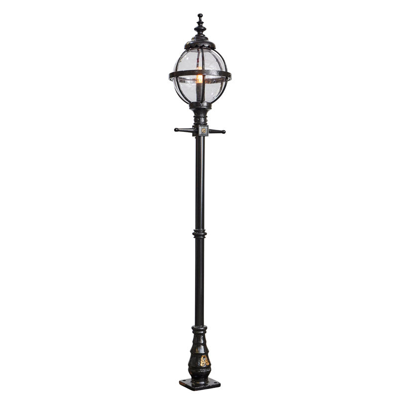 Victorian globe lamp post in cast iron 2.5m (H207)