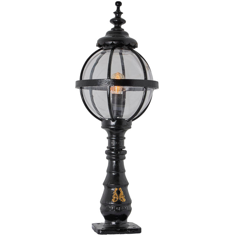 Victorian globe pedestal light in cast iron 1.1m (H208)