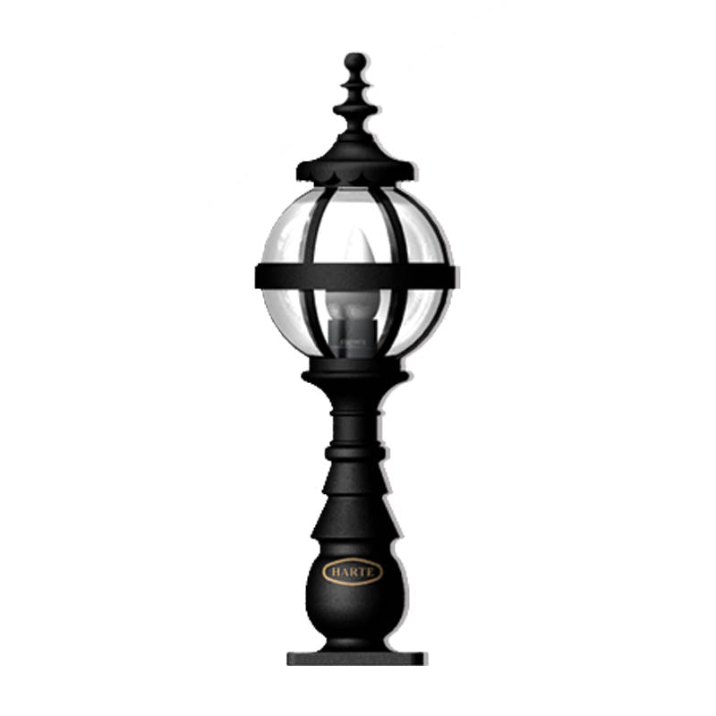 Victorian globe pedestal light in cast iron 0.65m (H209)