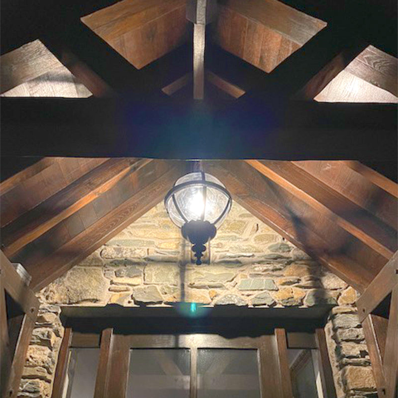 Victorian globe hanging light with chain 0.65m (H222)