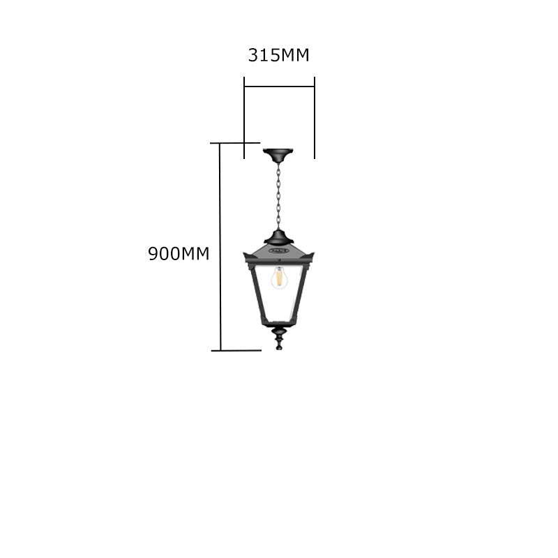 Victorian traditional hanging lantern 0.6m (H022)