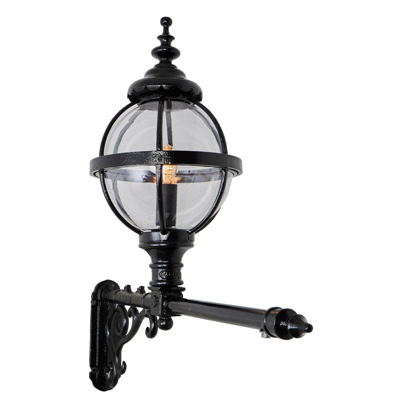 Victorian globe wall light with extension 1.05m (H242)