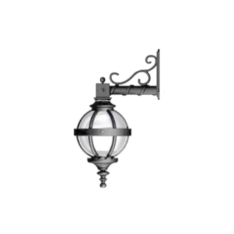 Victorian downturned globe wall light 0.59m (H246)