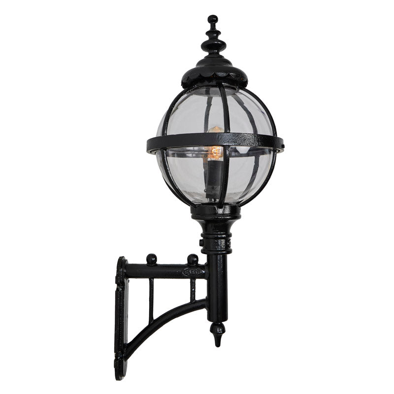 Victorian globe wall light with short arm 0.97m (H248)