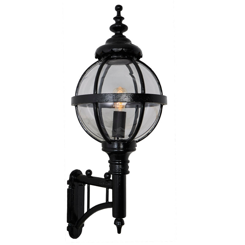 Victorian globe wall light with short arm 0.97m (H248)