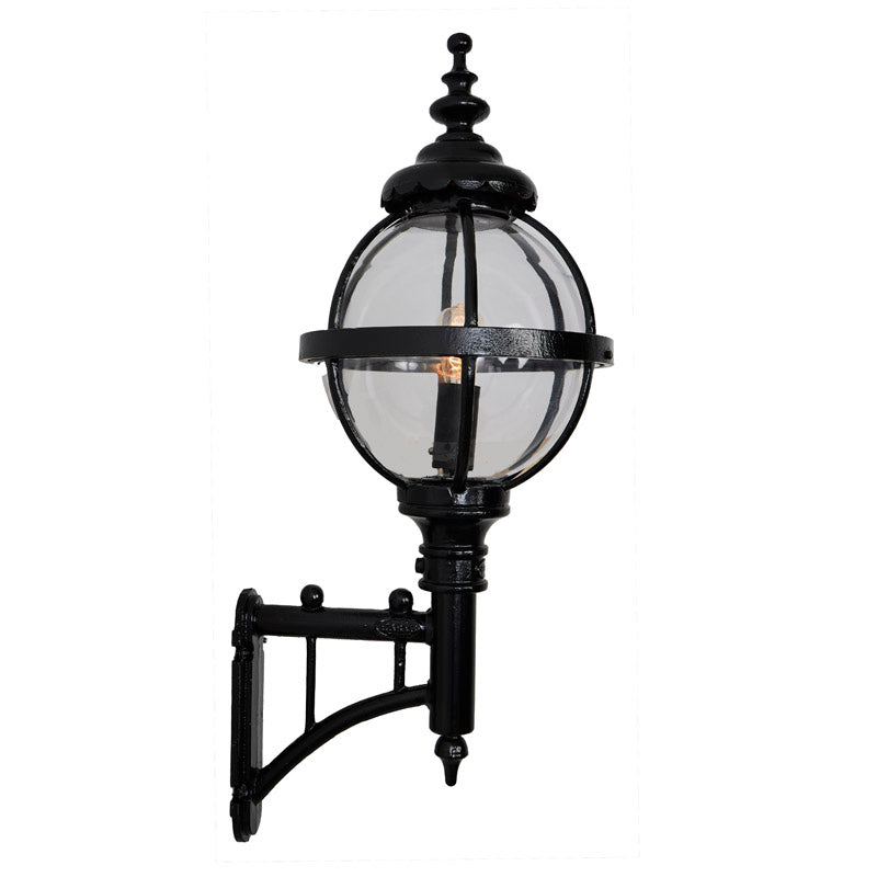 Victorian globe wall light with short arm 0.97m (H248)