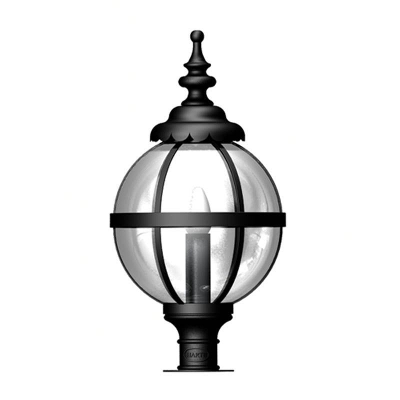 Victorian globe pier light in cast iron for narrow pier caps 0.71m (H253)