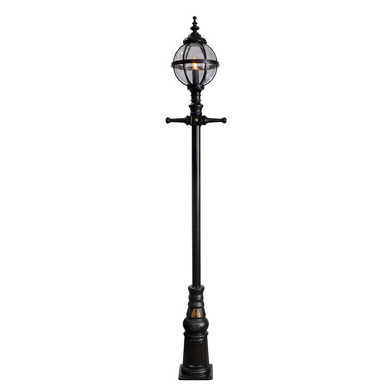 Victorian style globe lamp post in cast iron 3m (H2801)