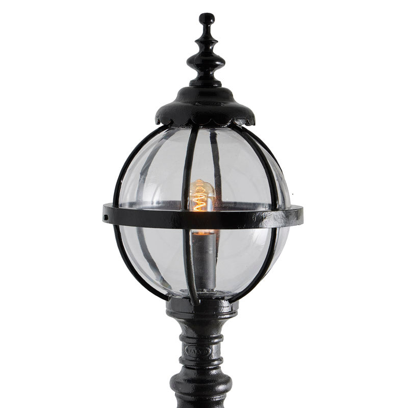 Victorian style globe pedestal light in cast iron 1.59m (H2813)