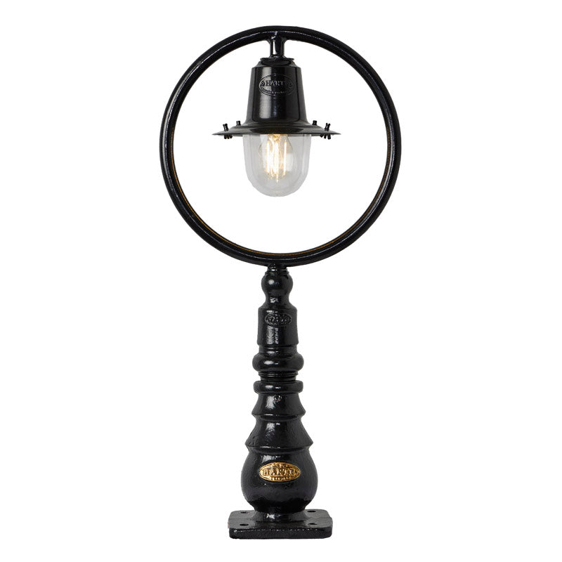 Classic railway style pedestal light in cast iron and steel 0.75m (H309)