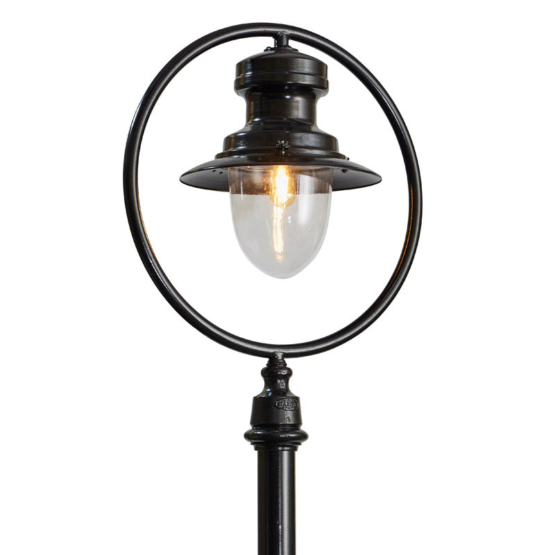 Classic railway style lamp post in cast iron and steel 3.65m (H311)