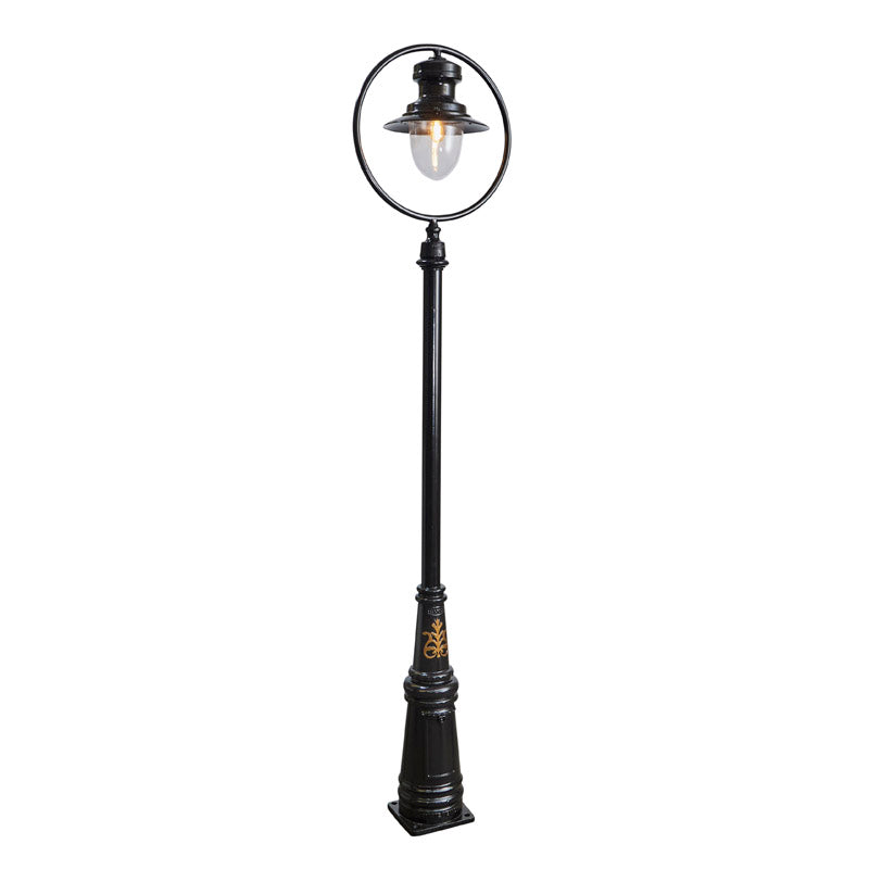 Classic railway style lamp post in cast iron and steel 3.65m (H311)