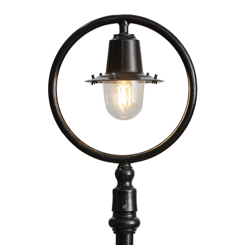 Classic railway style lamp post in cast iron and steel 1.49m (H314)