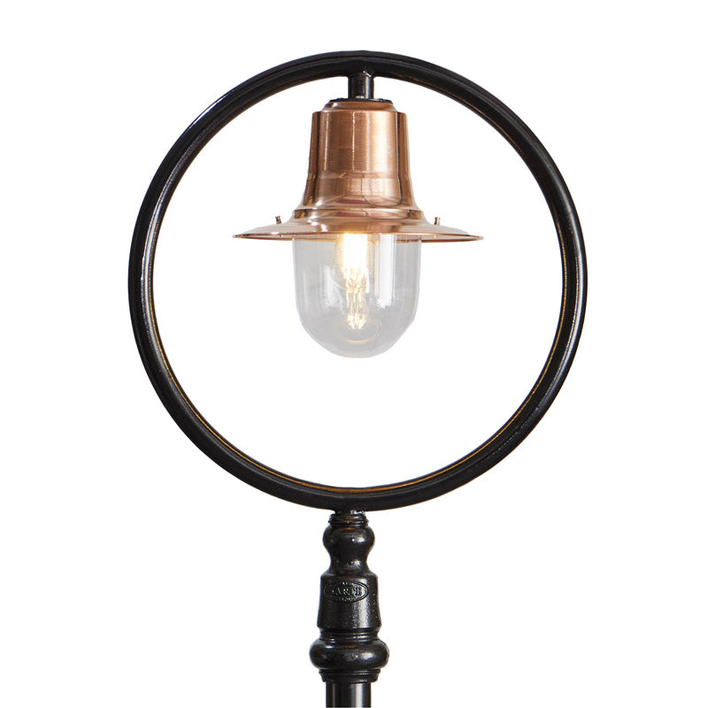 Copper railway style lamp post in cast iron and steel 2.73m (H316C)