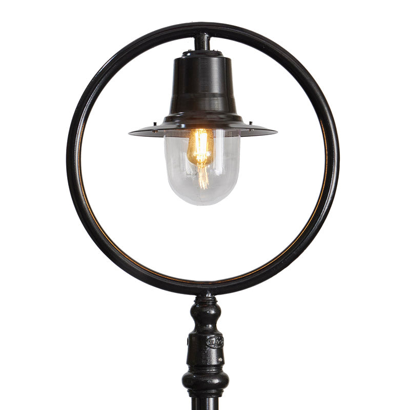 Classic railway style lamp post in cast iron and steel 2.73m (H316)