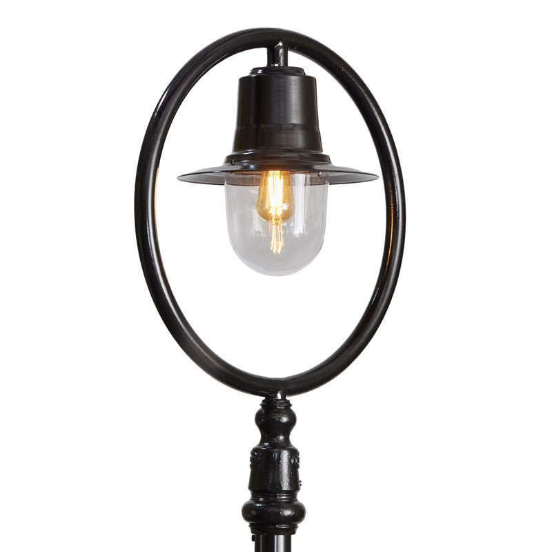 Classic railway style lamp post in cast iron and steel 2.73m (H316)