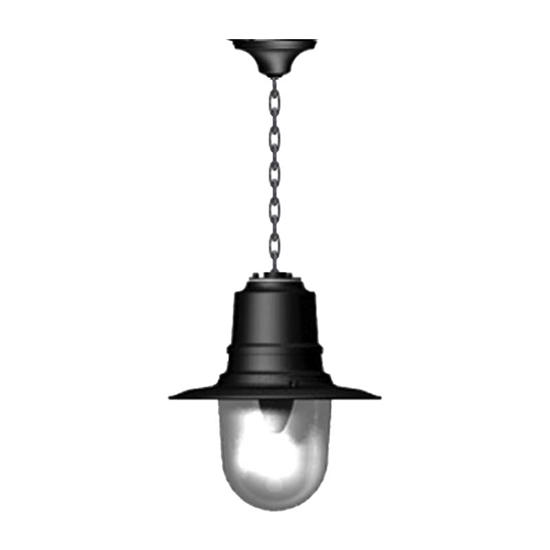 Classic railway style hanging light with chain 0.33m (H322)