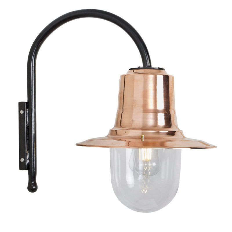 Vintage tear drop wall light in copper and 0.46m (H345C)