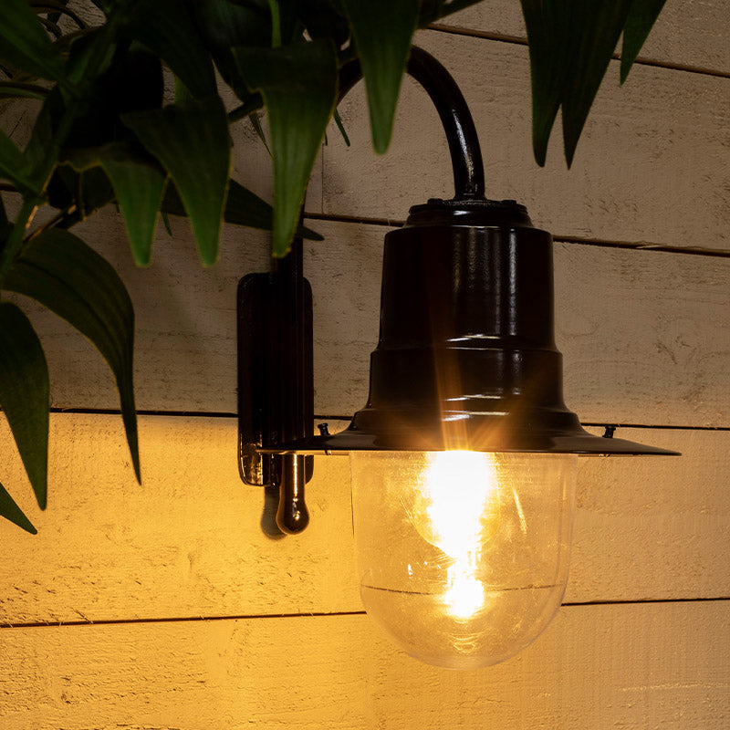 Vintage tear drop wall light in galvanised steel 0.46m (H345)