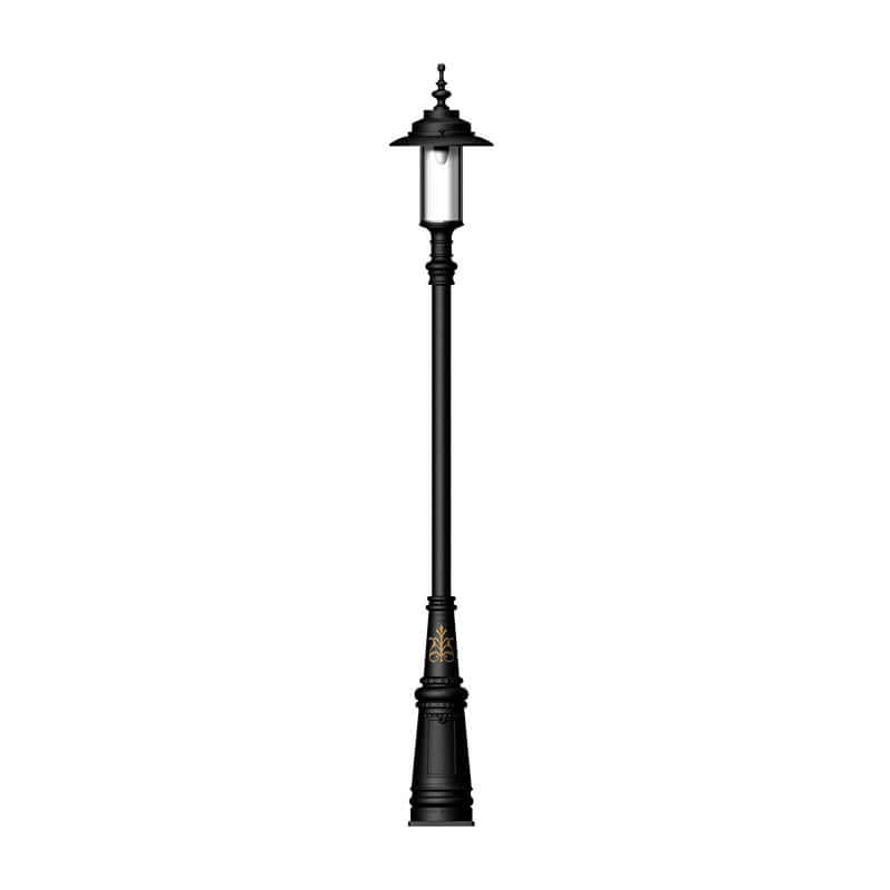 Georgian style lamp post in cast iron and steel 3.5m (H401)